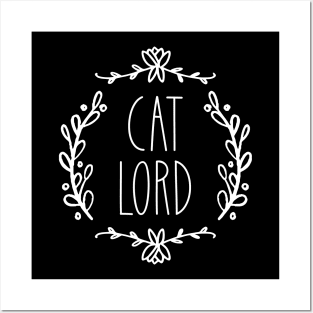 Cat Lord | Ornate | White Posters and Art